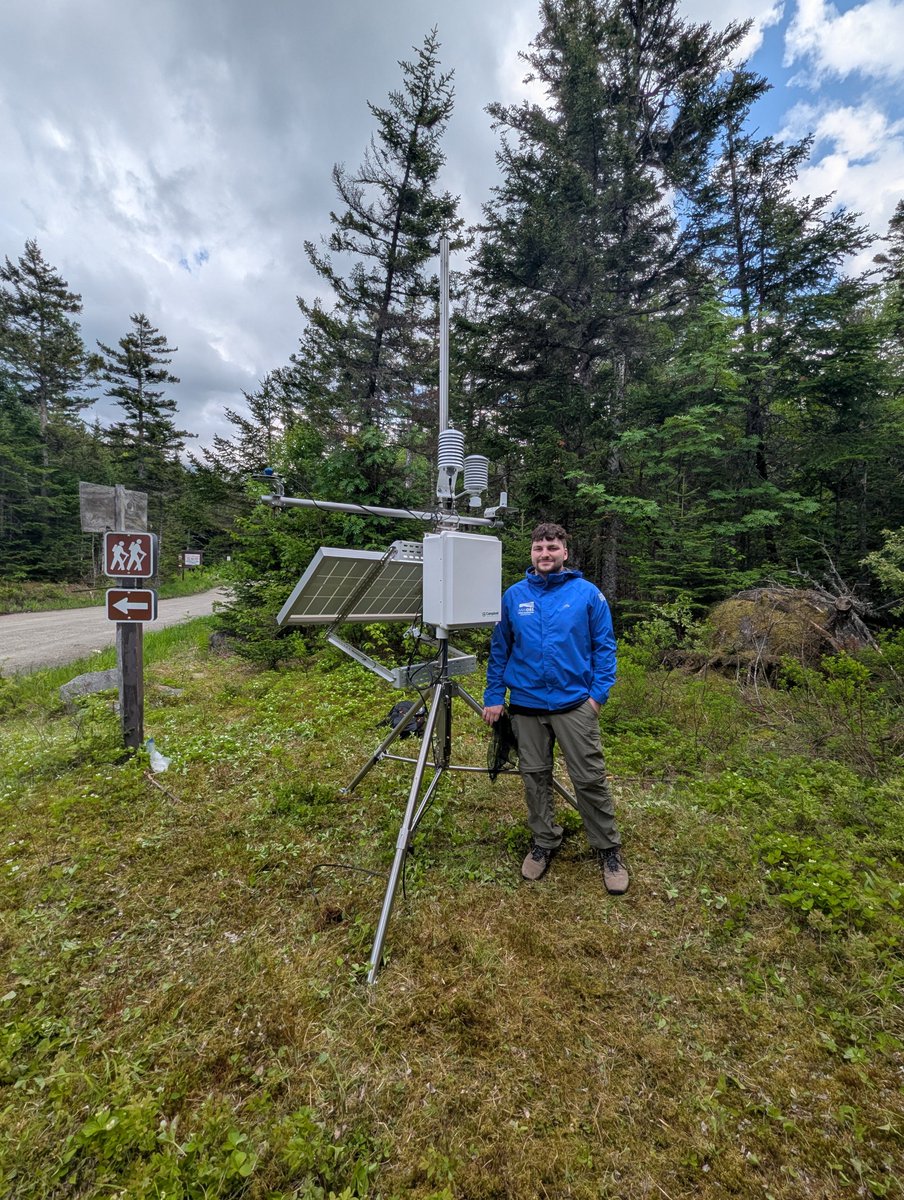 FNG Colby, I asked him if he brought the wiring diagram for the new station we installed today in Jefferson Notch at Caps Ridge trailhead.  He said no, he memorized it.  He is gonna do just fine. Station will be online as soon as I have cellular data provisioned.