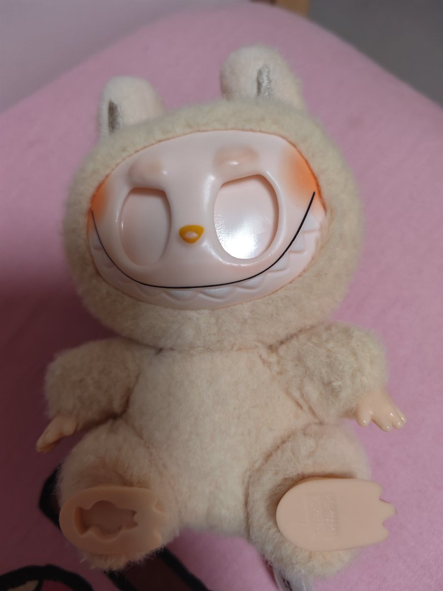 Gouged my fake labubu's eyes out cus its eyes kept following me