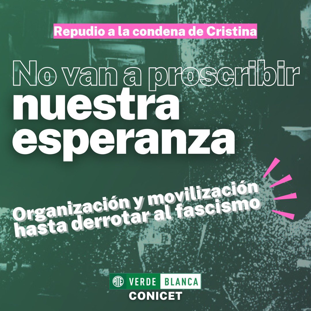 ATE CONICET Capital - Verde y Blanca tweet media