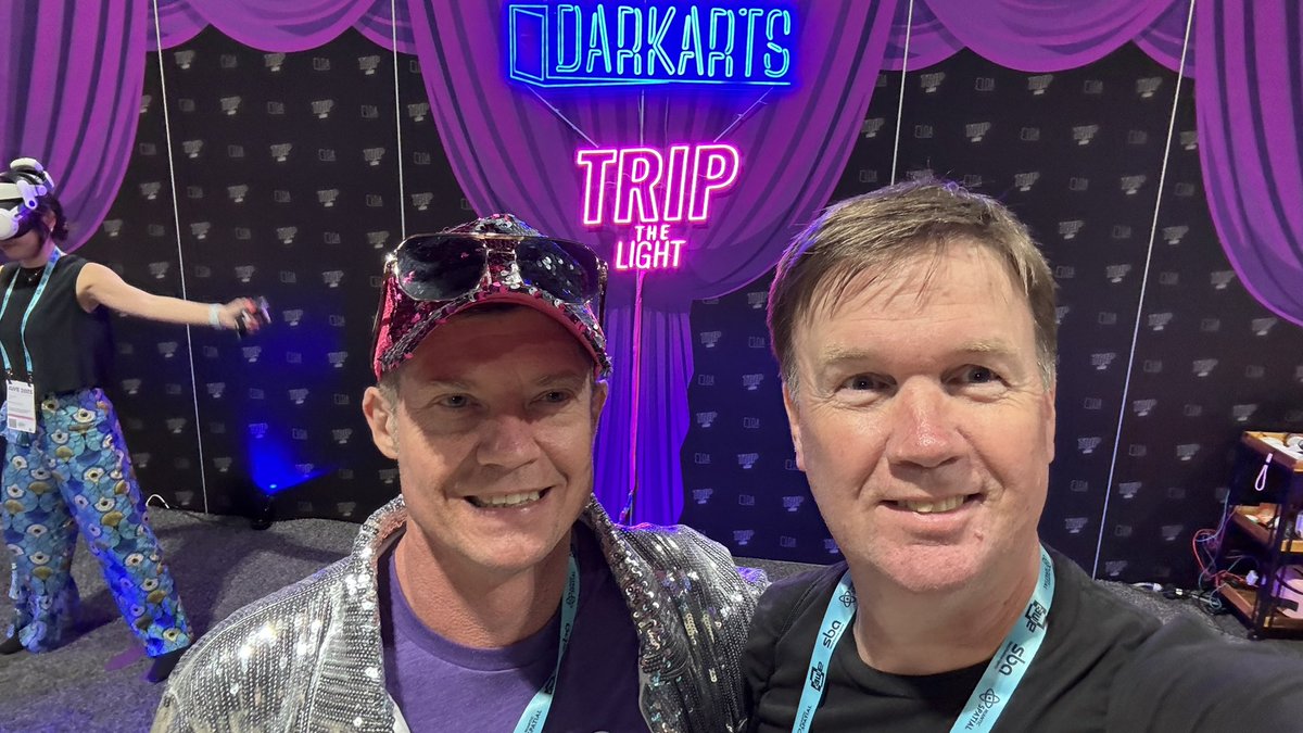 Do you want to learn social dancing? I backed Patrick’s Trip the Light on Kickstarter and here he is at @AWE2025 .