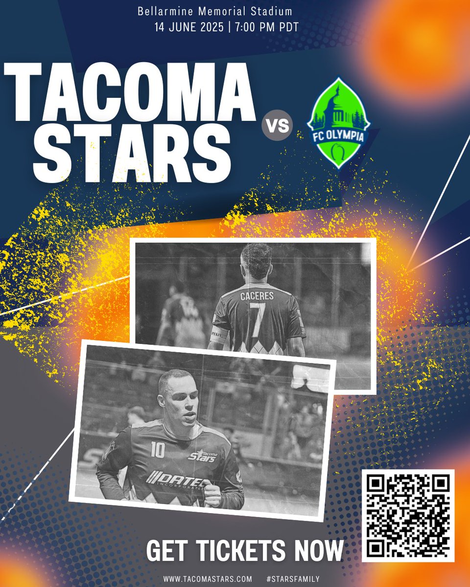 Join us for doubleheader USL2 action at Bellarmine Memorial Stadium.  
Galaxy vs. Rhodies at 2 PM and Stars vs. FC Olympia at 7 PM—two thrilling matches back-to-back. Tickets on sale now.