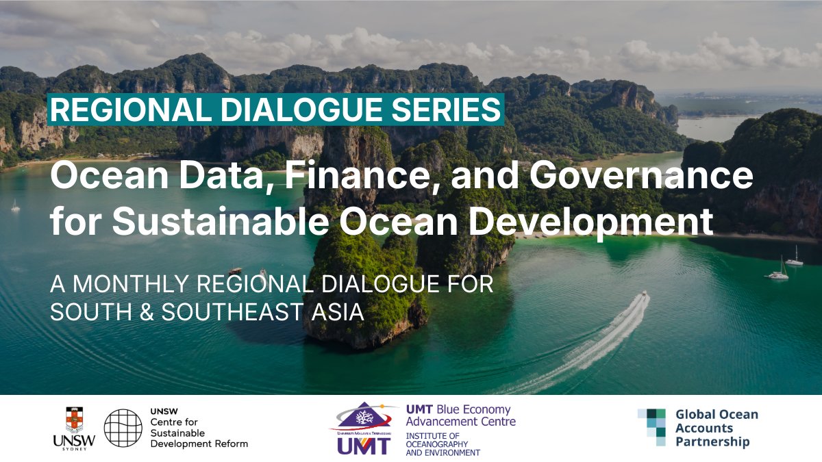 UNSW Centre for Sustainable Development Reform (@unsw_csdr) on Twitter photo 🌊 #OceanData Regional Dialogues: what we share and how we share it 🤝
The goal? To align efforts in #Ocean data, finance & governance for a more sustainable and equitable future
Co-led by <a href="/UMT_Official/">OfficialUMT</a> <a href="/UNSW_CSDR/">UNSW Centre for Sustainable Development Reform</a> & <a href="/OceanAccounts/">Global Ocean Accounts Partnership (GOAP)</a>
🔗 unsw.edu.au/news/2025/05/r… 🌊 #OceanData Regional Dialogues: what we share and how we share it 🤝
The goal? To align efforts in #Ocean data, finance & governance for a more sustainable and equitable future
Co-led by <a href="/UMT_Official/">OfficialUMT</a> <a href="/UNSW_CSDR/">UNSW Centre for Sustainable Development Reform</a> & <a href="/OceanAccounts/">Global Ocean Accounts Partnership (GOAP)</a>
🔗 unsw.edu.au/news/2025/05/r…