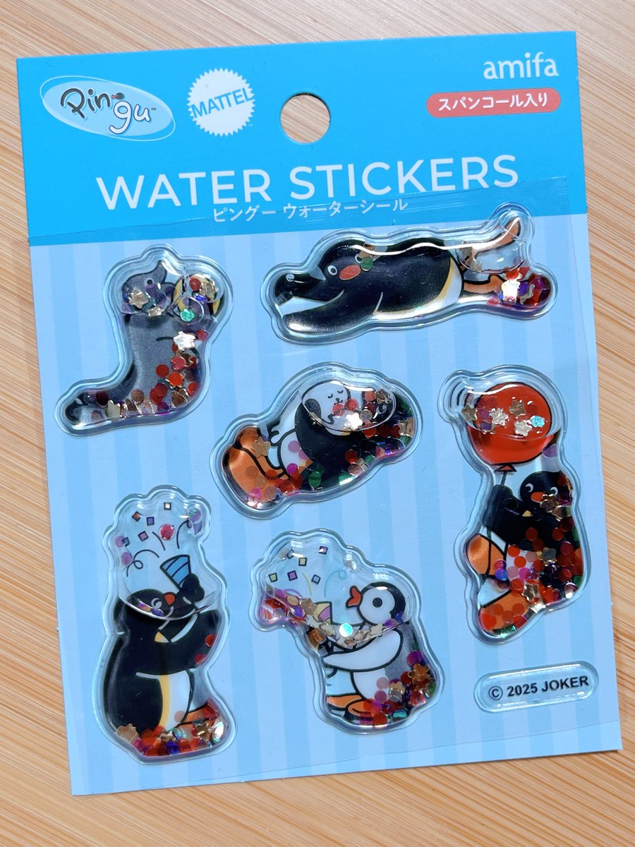 セリアで見つけたピングーのシールみてかわいいキラキラ〜✨✨