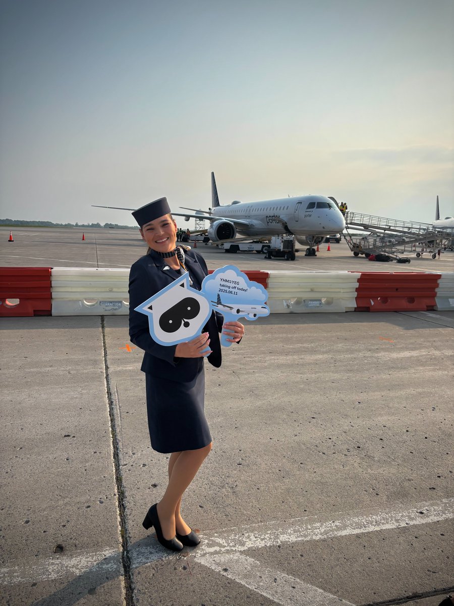 flyyhm's tweet image. We've evolved & so have your options! We’re thrilled to celebrate the launch of 2 new west-inations (😉) as @porterairlines' inaugural flights to Calgary (YYC) & Edmonton (YEG) officially take off today, completing the rollout of four exciting routes available to/from #HamOnt! ✈️