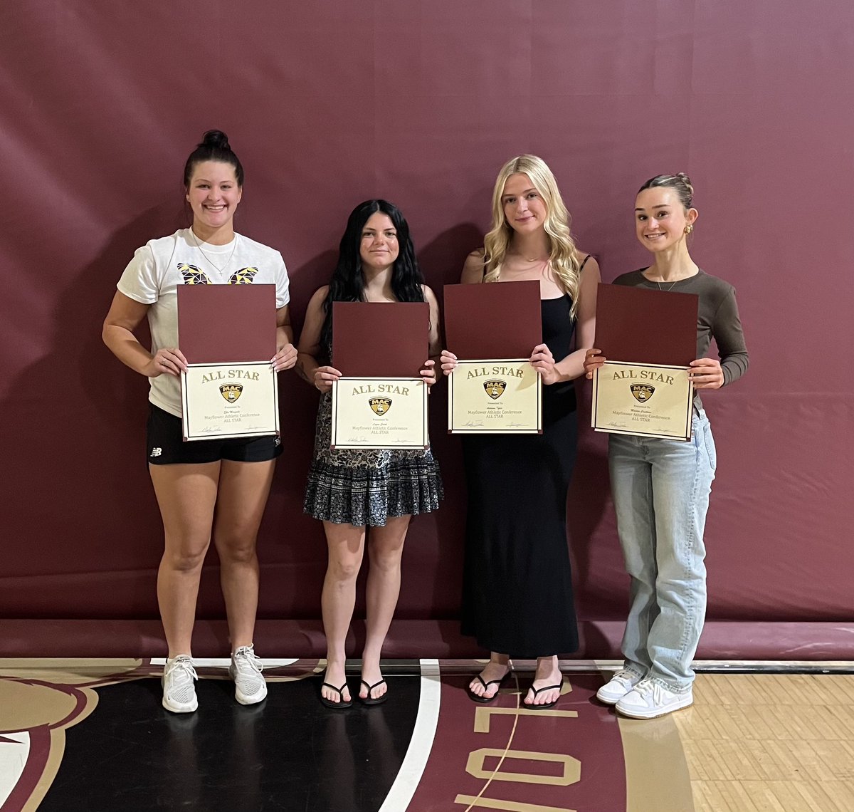 And our MAC All-Stars: Addison Tyler, Ella Morgado, Logan Crook and Maddie Caulkins