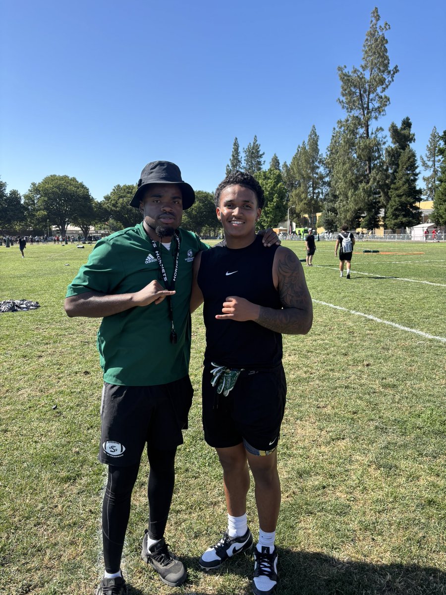Philip Wilson III🦁 (@3toomean) on Twitter photo Thank you @SacHornetFB !!! Had fun and balled out!!! Won all my reps today!!!
<a href="/Joshbrown66/">Josh Brown</a> <a href="/ROADS2GREATNESS/">Dayven Coleman aka “Coach DayDay”</a> <a href="/mikemoon42/">Coach Moon</a> <a href="/TheMarcusAlford/">Marcus Alford</a> <a href="/TritonsFootball/">Pacifica Tritons Football</a> <a href="/MathisGaius/">Gaius D. Mathis</a> Thank you @SacHornetFB !!! Had fun and balled out!!! Won all my reps today!!!
<a href="/Joshbrown66/">Josh Brown</a> <a href="/ROADS2GREATNESS/">Dayven Coleman aka “Coach DayDay”</a> <a href="/mikemoon42/">Coach Moon</a> <a href="/TheMarcusAlford/">Marcus Alford</a> <a href="/TritonsFootball/">Pacifica Tritons Football</a> <a href="/MathisGaius/">Gaius D. Mathis</a>