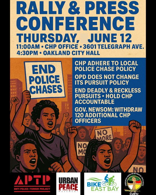 Rally & press conf. to demand CHP out of Oakland @ CHP Offices