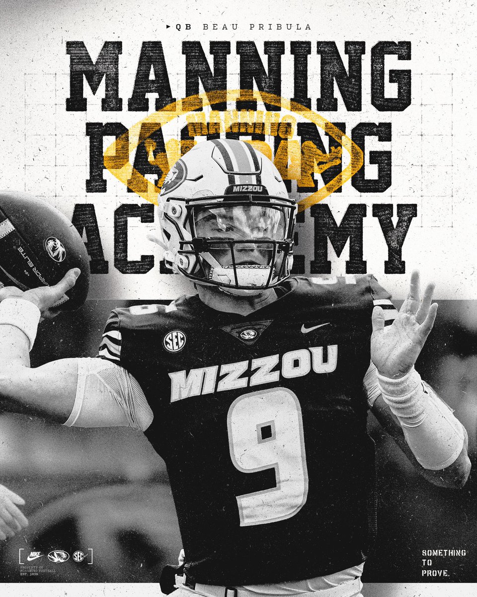 Congratulations <a href="/beauprib/">Beau Pribula</a> on being invited to the Manning Passing Academy 🎯 

#MIZ | #STP