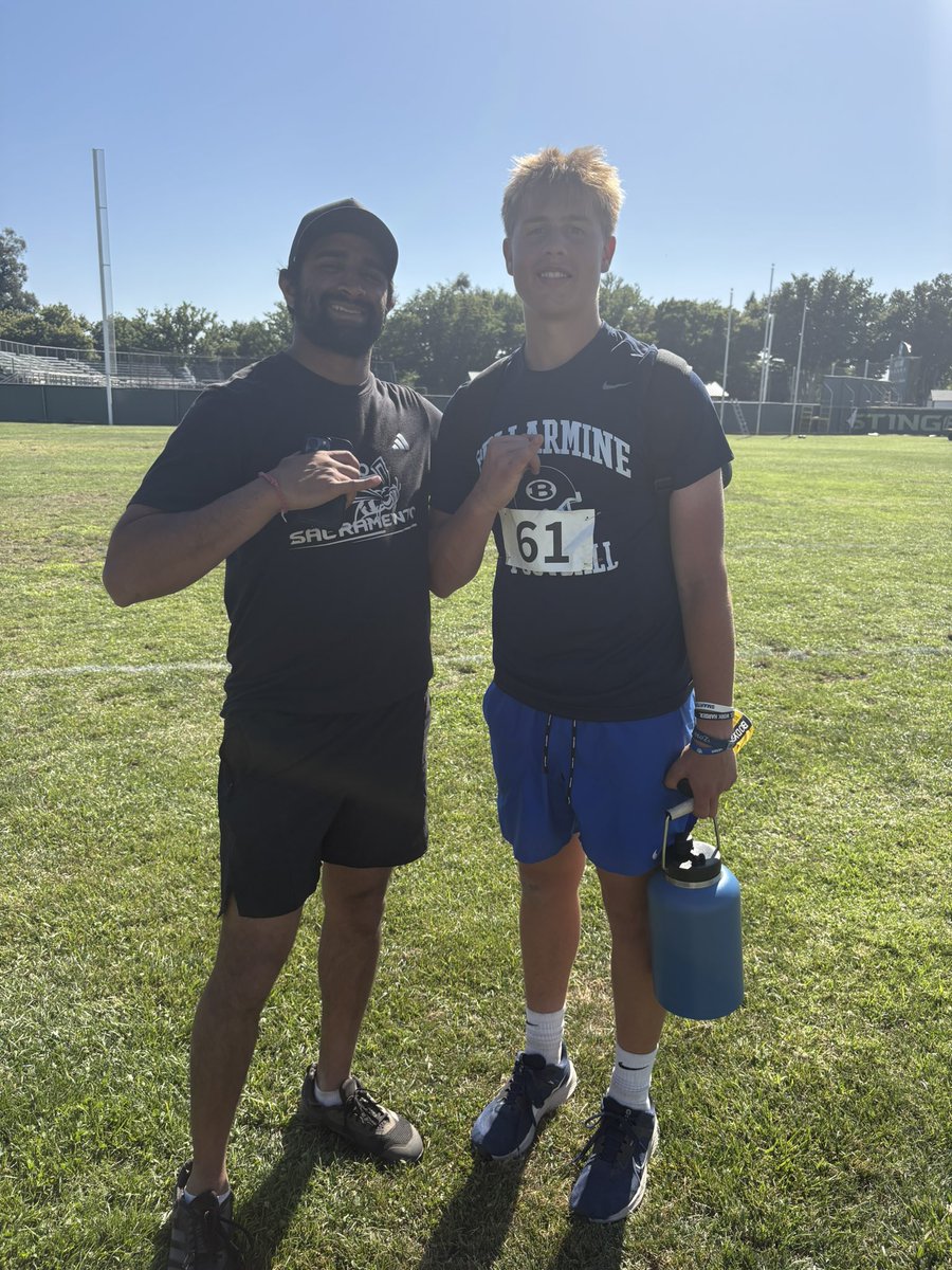 Kaden Hill (@kadenhill_10) on Twitter photo Thanks you at <a href="/SacHornetsFB/">Sac State Football</a> for the amazing opportunity to showcase my skills at camp yesterday and today!!!
Blessed to ball out and Compete‼️
<a href="/BrennanMarion4/">Coach Marion</a> <a href="/CJPollard1/">C.J. Pollard</a> <a href="/CoachKenion/">Nathan Kenion</a> <a href="/CoachKMerch/">Ken Merchant</a> <a href="/CoachSidKrish/">Sid Krishnamurthi</a>
<a href="/BrandonHuffman/">Brandon Huffman</a> <a href="/coachsalromero/">Salvador Romero</a> <a href="/bcpfootball/">Bellarmine Football</a> <a href="/3dqb_SoCal/">3DQB SoCal</a> Thanks you at <a href="/SacHornetsFB/">Sac State Football</a> for the amazing opportunity to showcase my skills at camp yesterday and today!!!
Blessed to ball out and Compete‼️
<a href="/BrennanMarion4/">Coach Marion</a> <a href="/CJPollard1/">C.J. Pollard</a> <a href="/CoachKenion/">Nathan Kenion</a> <a href="/CoachKMerch/">Ken Merchant</a> <a href="/CoachSidKrish/">Sid Krishnamurthi</a>
<a href="/BrandonHuffman/">Brandon Huffman</a> <a href="/coachsalromero/">Salvador Romero</a> <a href="/bcpfootball/">Bellarmine Football</a> <a href="/3dqb_SoCal/">3DQB SoCal</a>