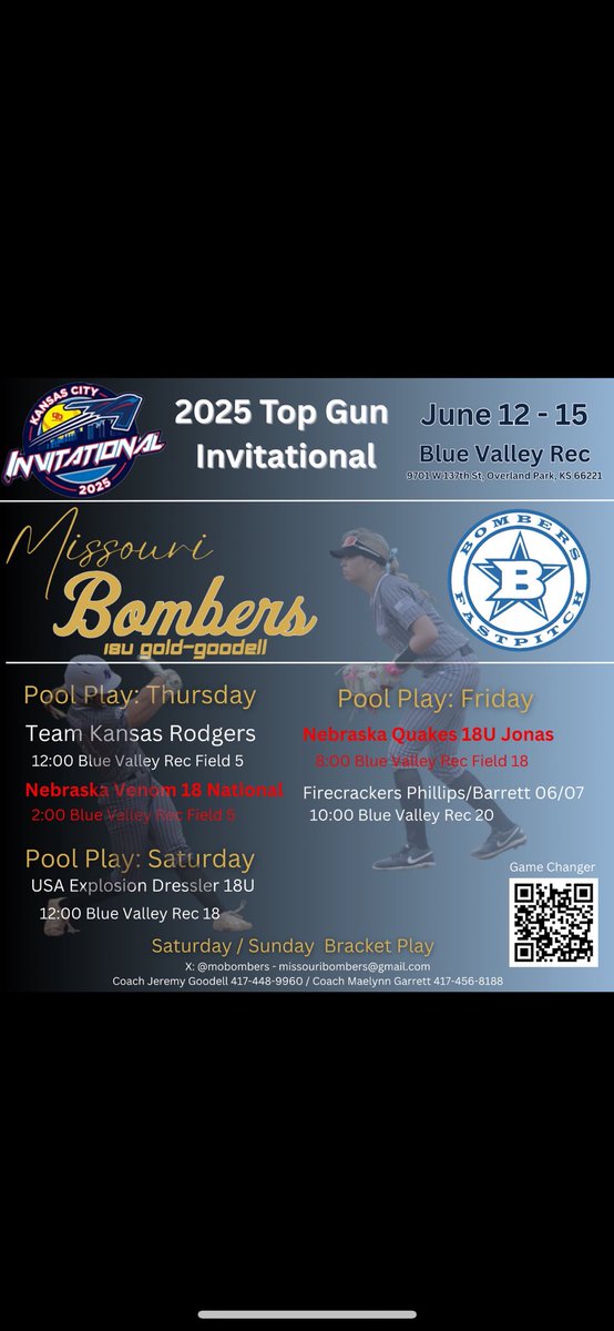 So excited for this weekend in Kansas City! Excited to see all of the girls and play a long weekend! <a href="/ExtraInningSB/">EXTRA INNING SOFTBALL</a> <a href="/softballamerica/">Softball America</a> <a href="/LineDsoftball/">Line Drive Media</a> <a href="/Gorilla_SFB/">Pitt State Softball 🥎</a> <a href="/CCRoughridersSB/">Crowder College Softball</a> <a href="/UTampaSoftball/">Tampa Softball</a> <a href="/kcroossb/">Kansas City Softball</a> <a href="/TulsaSoftball/">Tulsa Softball</a>