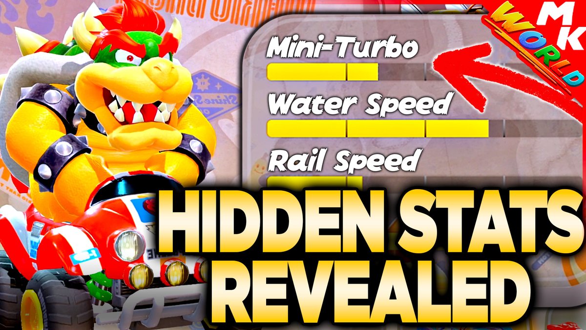 Here's Mario Kart World's HIDDEN STATS! youtube.com/watch?v=-lOIlw…
