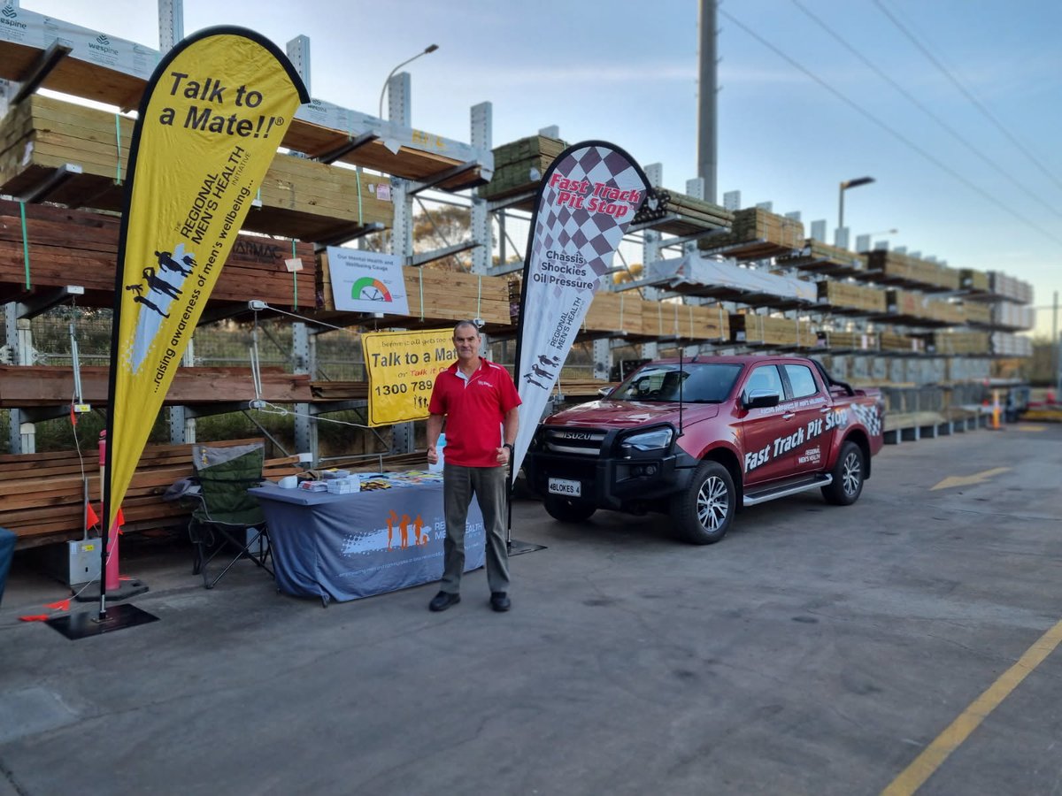 Mike will be at Bunnings Kalgoorlie today until 10am for our Fast Track Pit Stop health checks. #talktoamate