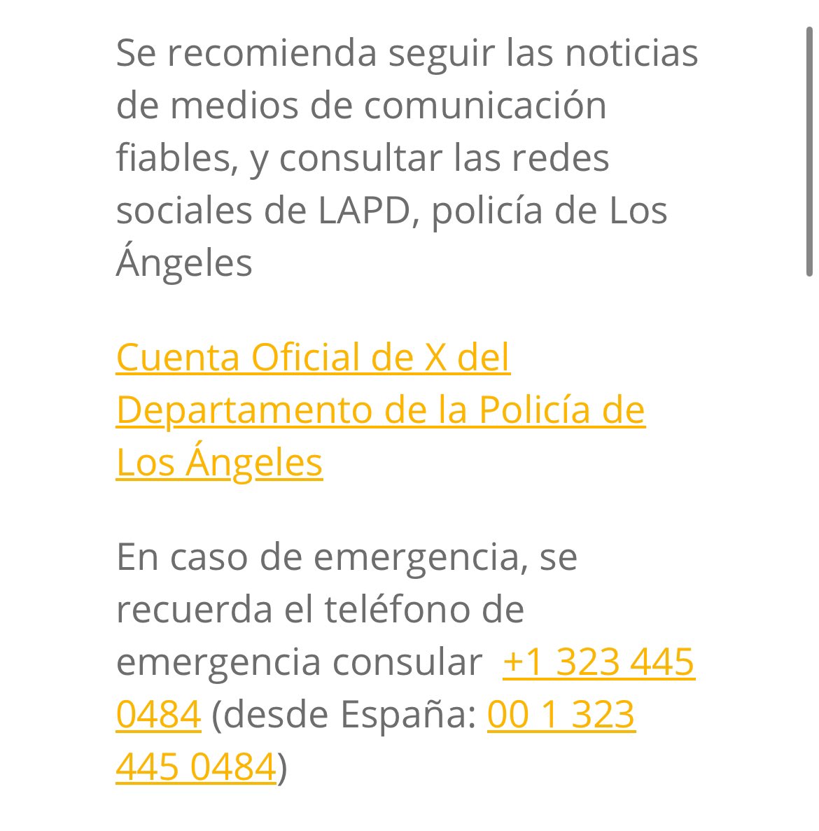 Información sobre los disturbios en Los Ángeles👉🏼Consulado/Noticias. 🇪🇸