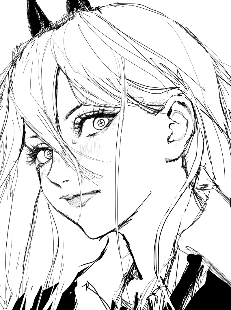 落書きパワーちゃん。