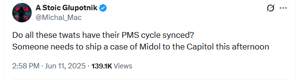 Yedois's tweet photo. @SophieMae1022 She posted it in response to *this* - not in response to Bessent, you bad faith dipshit https://t.co/d1KSuQaQ0p