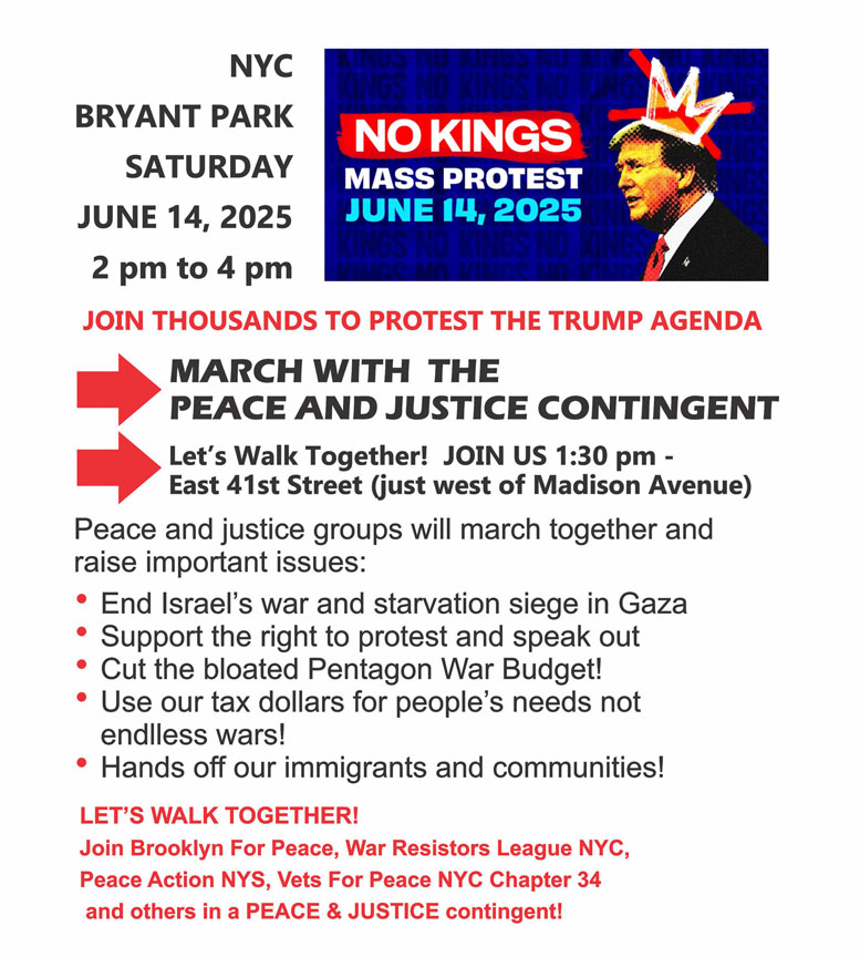 Join the Peace and Justice contingent on Saturday. Bring signs that highlight the issues below.