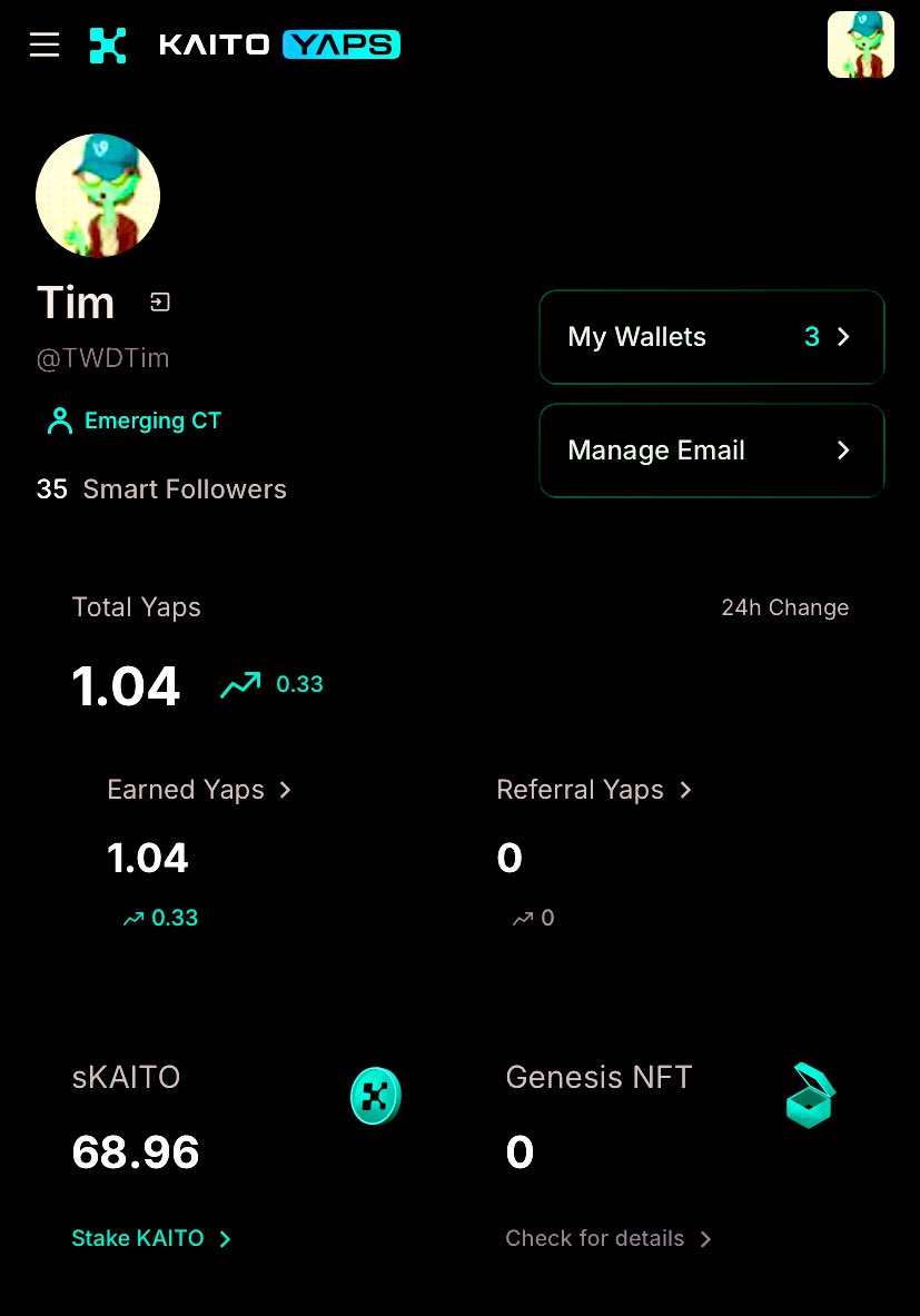 TWDTim's tweet image. This $Vader guy is now apart of the 1 yap club on @KaitoAI