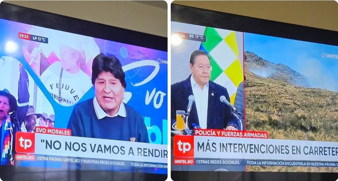 Ambos son culpables de todo esto.
El terrorista de Morales, por acción. El incapaz miserable de Arce, por omisión.
Esto es el MAS: una guerrilla dividida por ambiciones, pero unida por su responsabilidad en el desastre actual.

¿Quién trajo de vuelta a Evo Morales a Bolivia? Luis