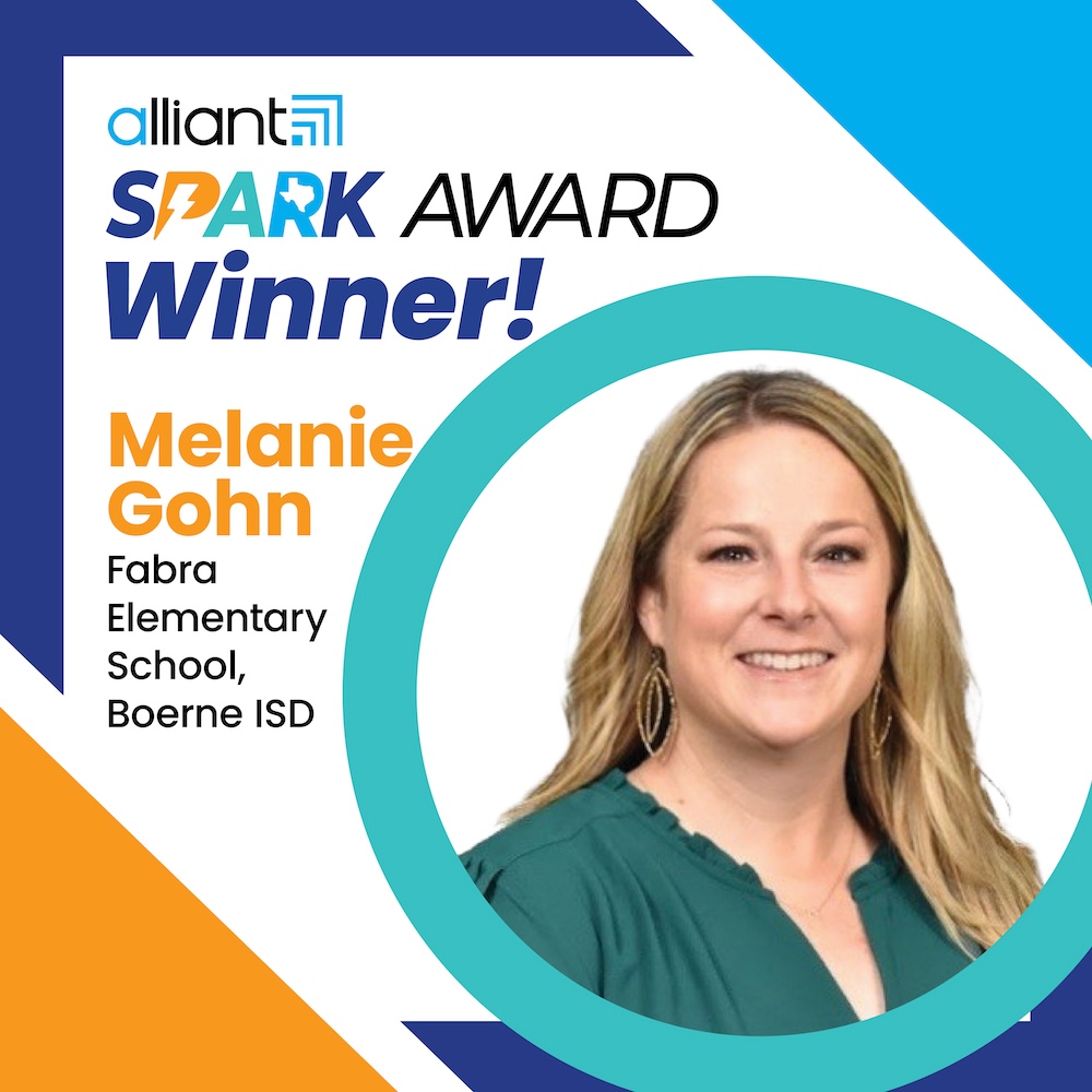 alliantgroup (@alliantgroup) on Twitter photo Congratulations to our 2025 alliant #SPARKAward winner Melanie Gohn, second grade science teacher at Fabra Elementary School in Boerne ISD. Melanie receives a $3,500 cash award, plus $500 for her classroom. <a href="/Dhavaljadav02/">Dhaval Jadav</a> Congratulations to our 2025 alliant #SPARKAward winner Melanie Gohn, second grade science teacher at Fabra Elementary School in Boerne ISD. Melanie receives a $3,500 cash award, plus $500 for her classroom. <a href="/Dhavaljadav02/">Dhaval Jadav</a>