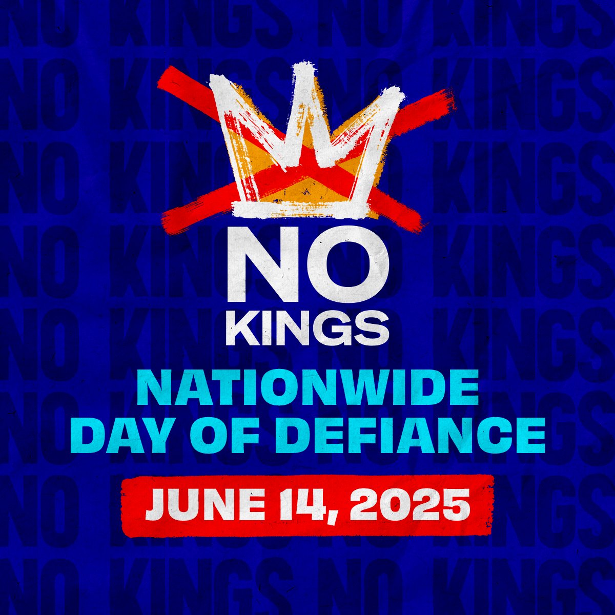 On June 14 we’re taking to the streets to say: No Thrones. No Crowns. NO KINGS. This country belongs to We The People.

Find a #NoKings event near you: loom.ly/GsyodNs