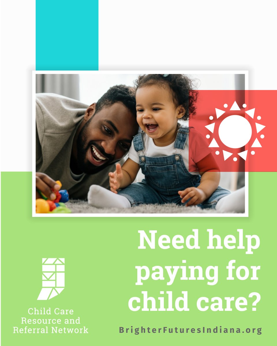 Do the families you serve need help paying for child care? There are many resources available to share with families:. Learn more at Brighter Futures Indiana: brighterfuturesindiana.org/parents/help-p….