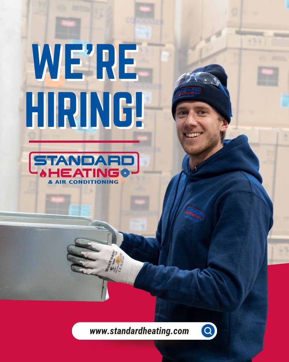 We’re hiring! 🚨 Join our team and help keep comfort flowing all year round. Apply today!