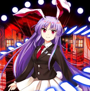 WeeklyTouhou's tweet photo. The First Touhou of the Week goes too... 
 Reisen Udongein Inaba!! 
 #Touhou #2hu #Reisen #鈴仙・優曇華院・イナバ https://t.co/SqUEjZU55l