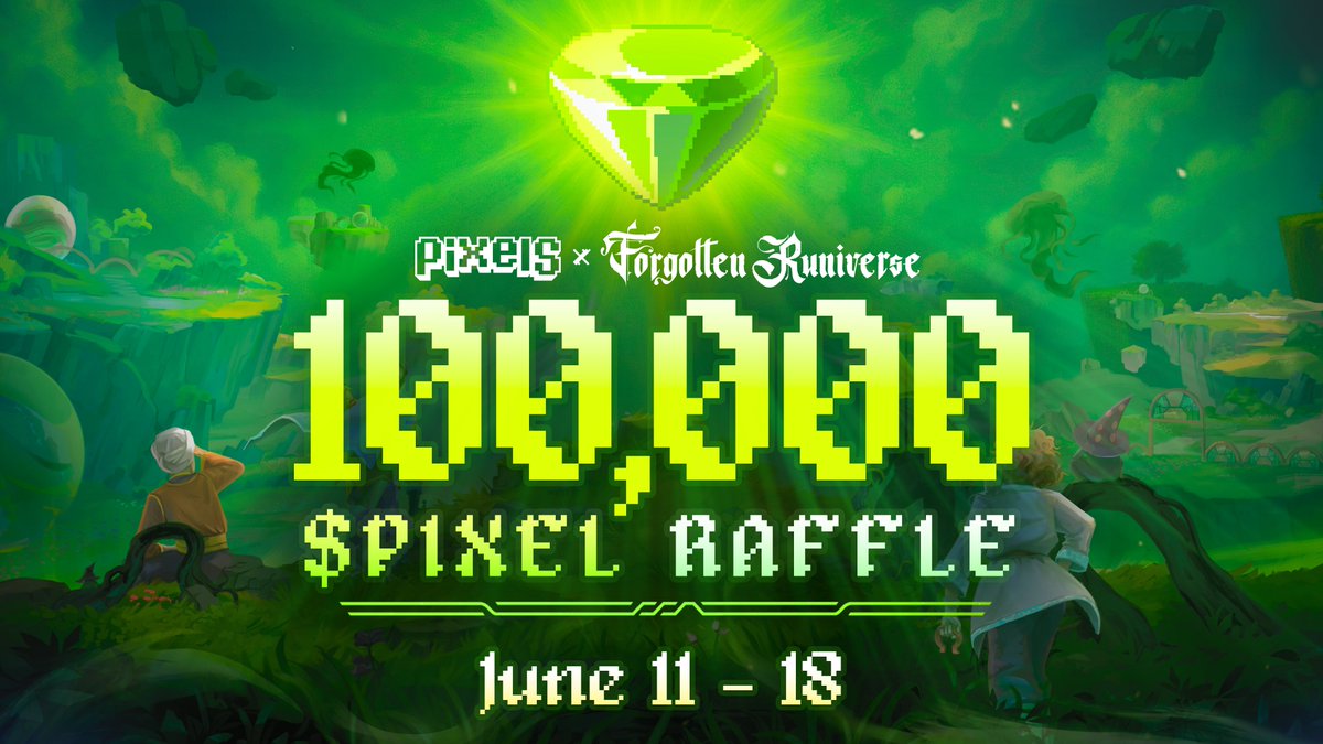 💎100,000 $PIXEL RAFFLE💎

We’re testing a new claim system!

Until June 18, spend Quanta in-game to enter. Each minimum bid is 1 entry.

🏆3 Grand Prizes: 50k, 20k, 10k $PIXEL
🪙20 More Prizes: 1,000 $PIXEL
🎟️Limit: 1 prize per player

Thanks for testing! Update details soon✨