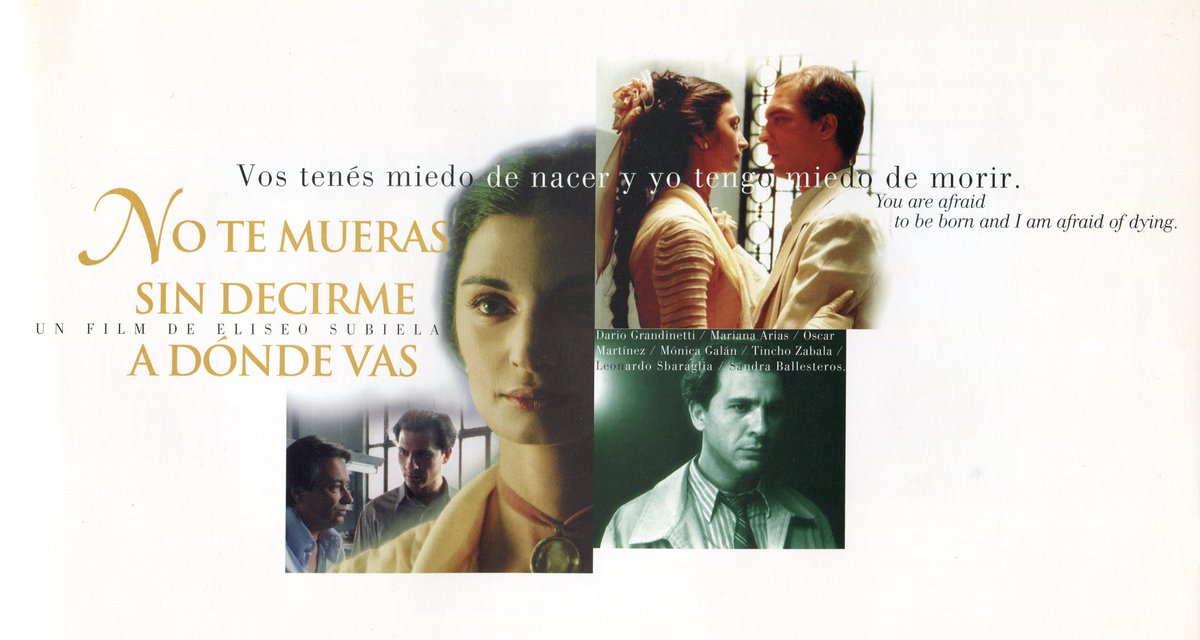 esubiela's tweet photo. 30 años de "No te mueras sin decirme a dónde vas", estrenada el 15 de Junio de 1995 ❤️

#cine #cineargentino #notemuerassindecirmeadondevas #dariograndinetti #marianaarias #oscarmartinez #tinchozabala #monicagalan #leonardosbaraglia https://t.co/CCR3EcOkye