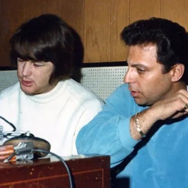 akadrjohn's tweet image. RIP to producing genius and Beach Boys legend Brian Wilson. [Pictured: Brian with Hal Blaine in The Wrecking Crew, and Dr. John in his Wrecking Crew days.]