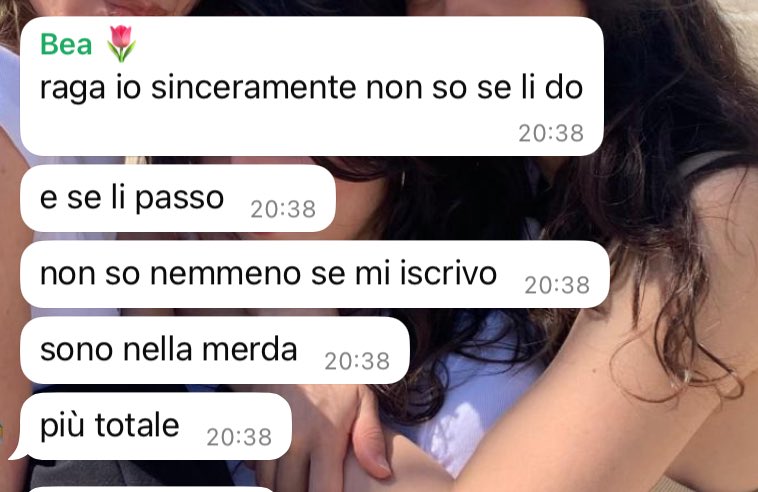 “ragazzi in questa sessione estiva spacchiamo”
la situazione attuale: