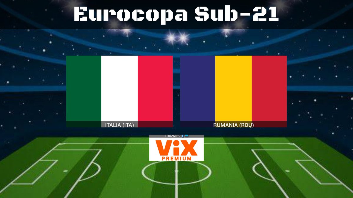 TVDELDEPOR3's tweet photo. Eurocopa Sub-21 | Jornada 1
Italia 🆚 Rumania
15:00 HRS ET 
📱💻 @VIX Premium USA 

🎙️ @ramon_aranza 

#VeranoFutbolero | #ITAROU https://t.co/jScQrK9K6w