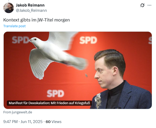 nomnomcookieez's tweet photo. "Kontext" im Schmutzblatt, wo man Putin eine antifaschistische Ausrichtung bescheinigt, die 🇷🇺 Täterschaft in Butscha "hinterfragt", den 🇷🇺 Botschafter Gastbeiträge schreiben lässt &amp; Soli-🫶 mit ihm austauscht und verschweigt, dass die Friedensbrücke russ Soldaten unterstützt ✊ https://t.co/NYKKeDgafw
