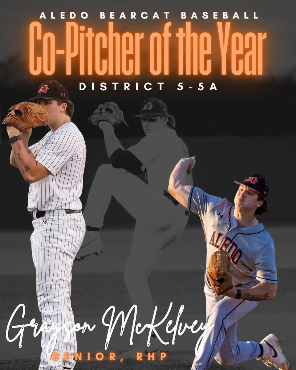 Aledo Bearcat Baseball (@ahsbsblbooster) on Twitter photo Congratulations to senior pitcher Grayson McKelvey on earning District 5-5A Co-Pitcher of the Year! ππ
We are Aledo proud!
<a href="/GraysonMckelvey/">Grayson Mckelvey</a> Congratulations to senior pitcher Grayson McKelvey on earning District 5-5A Co-Pitcher of the Year! ππ
We are Aledo proud!
<a href="/GraysonMckelvey/">Grayson Mckelvey</a>