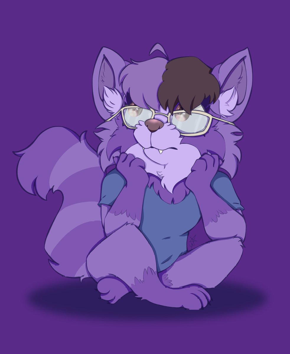 waffleccoon's tweet photo. 🦝💜 !! Un dibujito nuevo de mi mapacha, amé este lineart https://t.co/OzK5yxt7Lm
