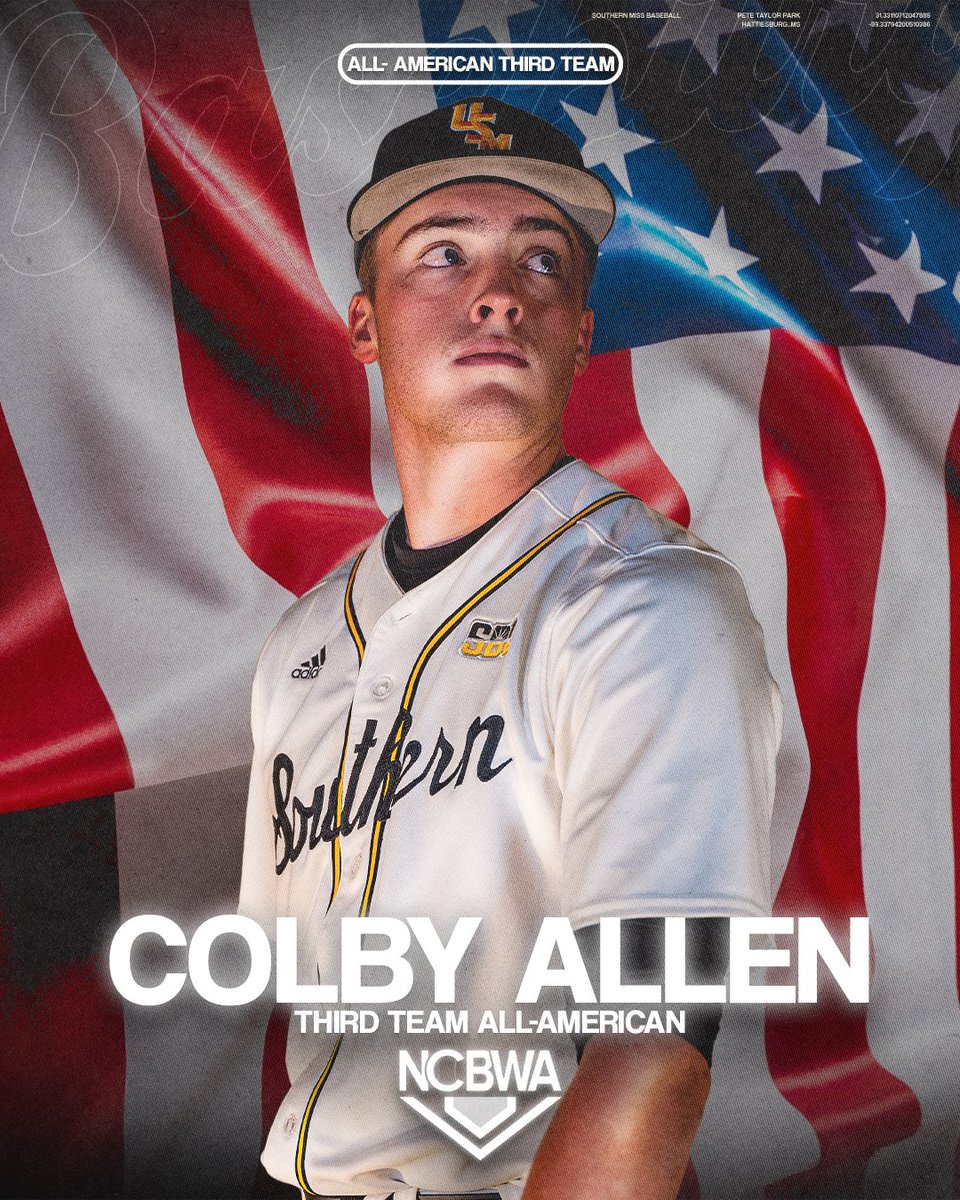 𝐀𝐋𝐋-𝐀𝐌𝐄𝐑𝐈𝐂𝐀𝐍 🇺🇸 

Congratulations to J.B. Middleton, Nick Monistere and Colby Allen for their selections to the <a href="/NCBWA/">NCBWA</a> All-American teams! 

#EverythingMatters | #SMTTT