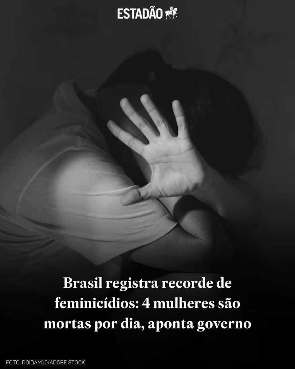 Brasil registra recorde de feminicídios: 4 mulheres são mortas por dia, aponta governo 

Segundo o Ministério da Justiça, foram registrados 1.459 casos em 2024, maior número da série histórica

📲 Confira os dados na matéria completa &gt; bit.ly/4kVIaM5