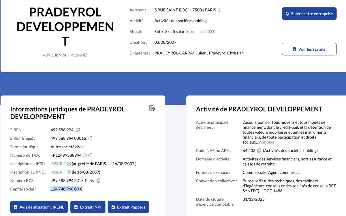 c'est le même mec? 126M d'euros de capital ?!