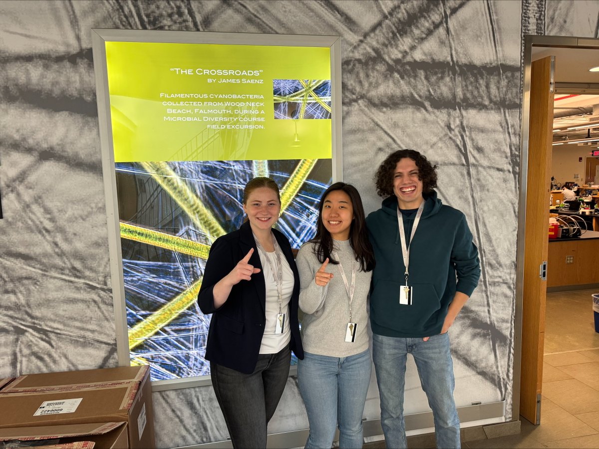 Grad students Jeffrey Schoen, JinYoung Park and Jillian Cox are learning from Marine Biological Labs in Woods Hole! 🔬

Each of these students have received OMRF Career Development Grants allowing them to continue their education at specialized trainings like these!
