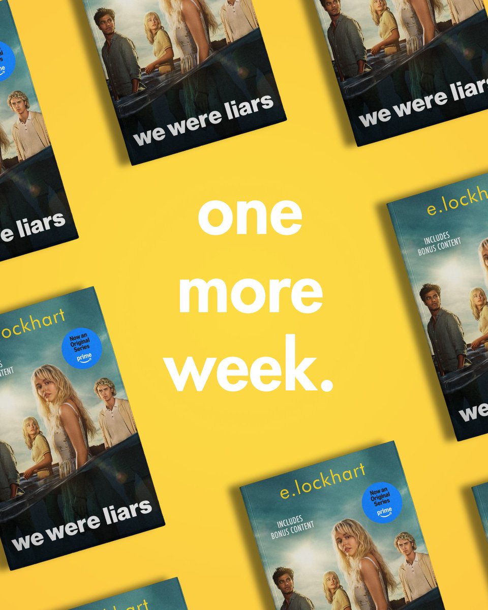 HotKeyBooks's tweet image. One more week until the We Were Liars series drops on Amazon Prime!!!!!

Beechwood Island! Cadence! Gat! What are you most excited to see on screen?

#wewereliars