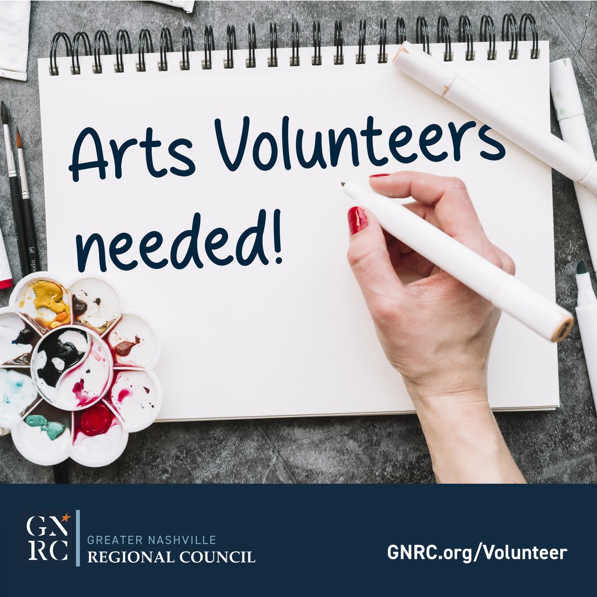 Greater Nashville Regional Council (@thegnrc) on Twitter photo 🎨 Volunteer panelists needed for upcoming Arts Grant review panels. Must have an arts background and reside in Davidson, Rutherford, Sumner, Trousdale, Williamson, or Wilson Counties.
👉Davidson County: gnrc.galaxydigital.com/need/detail/?n…
👉Other Counties: gnrc.galaxydigital.com/need/detail/?n… 🎨 Volunteer panelists needed for upcoming Arts Grant review panels. Must have an arts background and reside in Davidson, Rutherford, Sumner, Trousdale, Williamson, or Wilson Counties.
👉Davidson County: gnrc.galaxydigital.com/need/detail/?n…
👉Other Counties: gnrc.galaxydigital.com/need/detail/?n…