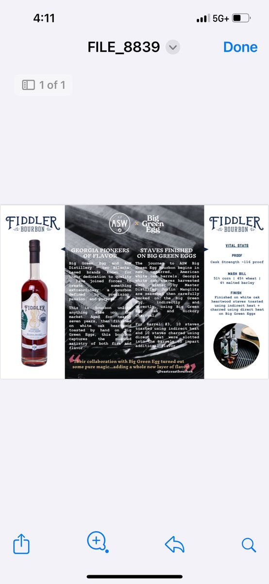 Got a little sneak peek today for the exclusive new <a href="/ASWDistillery/">ASW Distillery</a> release. What a partnership with <a href="/BigGreenEgg/">Big Green Egg</a>!!!  Big event this weekend with <a href="/brownfamily123/">MB</a> and our friends at The Wine Shop