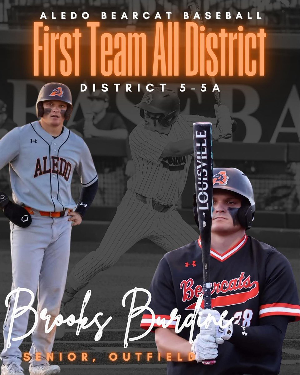 Aledo Bearcat Baseball (@ahsbsblbooster) on Twitter photo Congratulations to senior outfielder Brooks Burdine on earning District 5-5A First Team All-District Outfielder! πͺπ
We are Aledo proud!
<a href="/BrooksBurdine28/">Brooks Burdine</a> Congratulations to senior outfielder Brooks Burdine on earning District 5-5A First Team All-District Outfielder! πͺπ
We are Aledo proud!
<a href="/BrooksBurdine28/">Brooks Burdine</a>