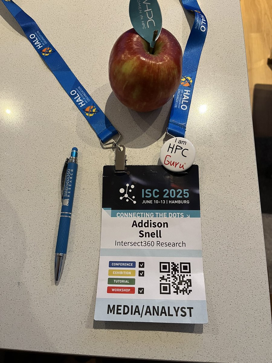 I have been proudly wearing my “I am <a href="/HPC_Guru/">HPC Guru</a>” button this week at #ISC25, though of course I’m not. In a way, we were all HPC_Guru, in that anything worth knowing in #HPC came through this account. A whole community in one at-tag. Thank you, from us all, and from me.