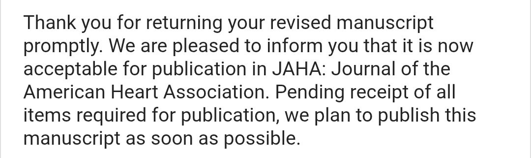 From AHA podium presentation, converted into a JAHA manuscript acceptance 🎉