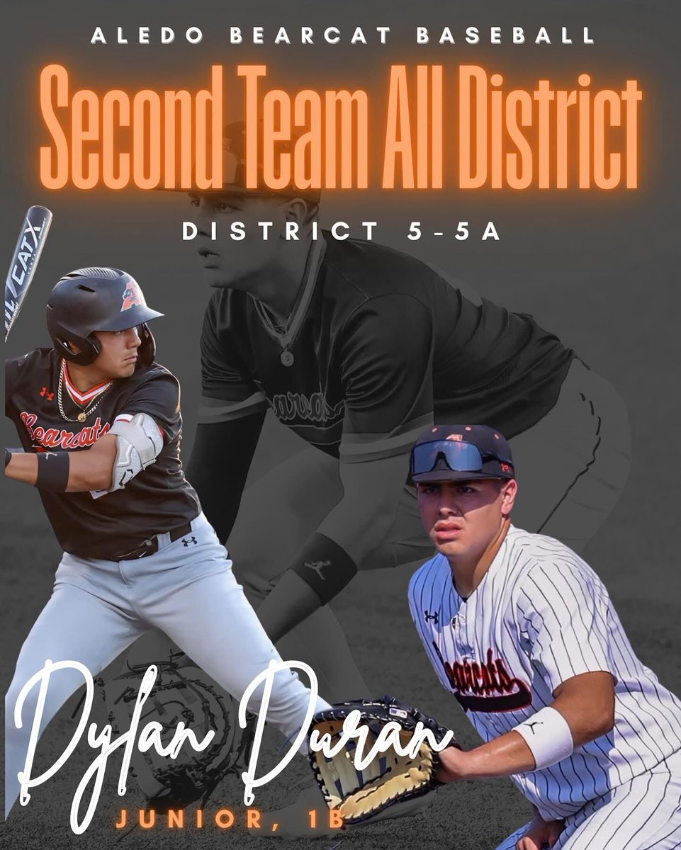 Aledo Bearcat Baseball (@ahsbsblbooster) on Twitter photo Congratulations to junior first baseman Dylan Duran on earning District 5-5A Second Team All-District 1st Baseman! ππ
We are Aledo proud!
<a href="/DylanDuran24/">Dylan Duran</a> Congratulations to junior first baseman Dylan Duran on earning District 5-5A Second Team All-District 1st Baseman! ππ
We are Aledo proud!
<a href="/DylanDuran24/">Dylan Duran</a>