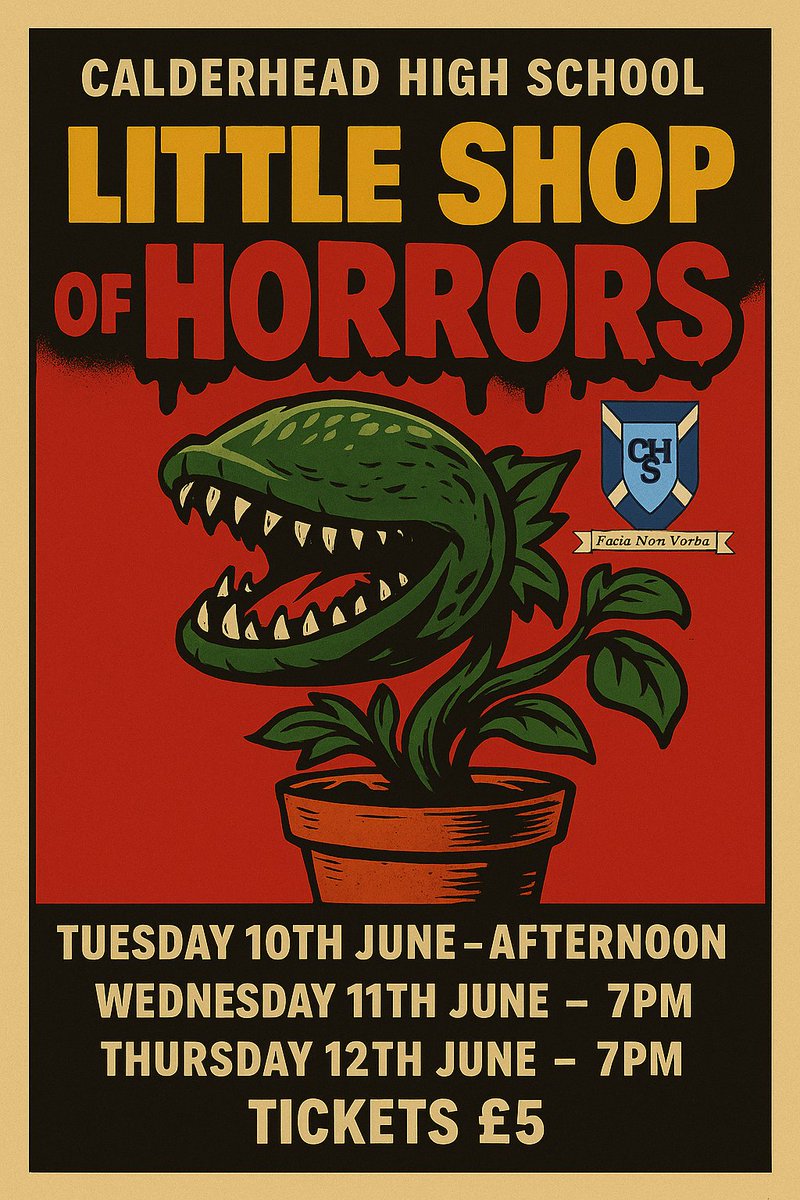 Congratulations to the cast and crew of 'Little Shop of Horrors' on another wonderful school show performance.
You do not want to miss our final performance tomorrow at 7pm
Tickets will be available at the door
#success