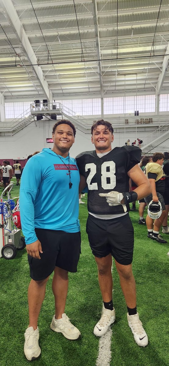 Njmercer07's tweet image. Great experience in Tallahassee today. @Coach_Knighton @DmitriEmmanuel @Noles247 @Coach_Norvell @ConchsFootball @Christo66767957 @ChuckCantor @Jeremey_FSU