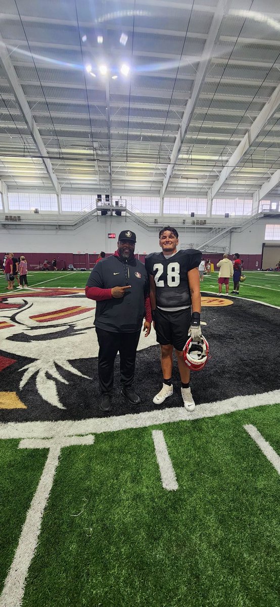 Njmercer07's tweet image. Great experience in Tallahassee today. @Coach_Knighton @DmitriEmmanuel @Noles247 @Coach_Norvell @ConchsFootball @Christo66767957 @ChuckCantor @Jeremey_FSU