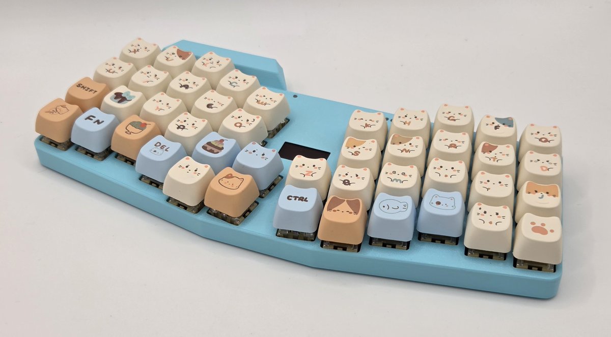 Almoturg's tweet photo. My new daily driver. Wanted the same layout as the @keyboardio Atreus I've been using for the last 4 years, but wireless. So I made it myself: https://t.co/xYoVbs3rWD
Based on the new @NordicTweets
NRF54L15 Bluetooth SoC https://t.co/tZkZFNeOH1